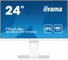 IIYAMA Monitor komputerowy  24 cale XUB2497HSN-W2 IPS, USB-C Dock, HDMI, DP, 300cd, Pivot, HAS, biały